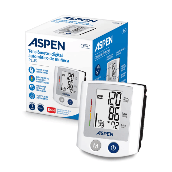 TENSIOMETRO DIGITAL ASPEN DE MUÑECA PLUS S150