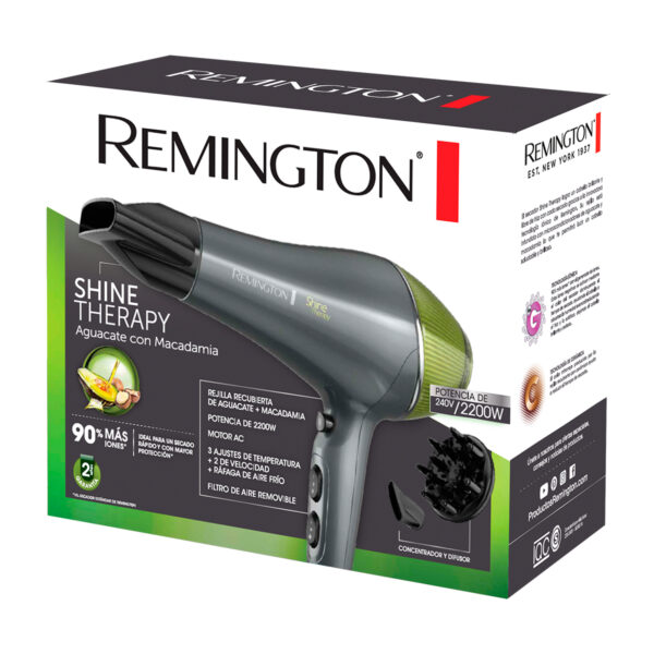 SECADOR DE PELO REMINGTON SHINE THERAPY D18A - Imagen 5