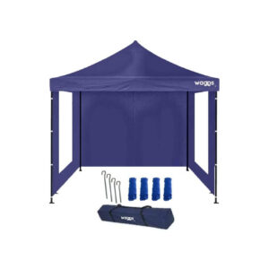 GAZEBO ARTICULADO WAGGS 3X3 REFORZADO  AZUL CERRADO