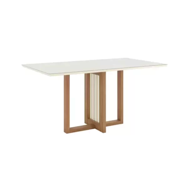 MESA COMEDOR HENN NATALI NATURE/OFF WHITE
