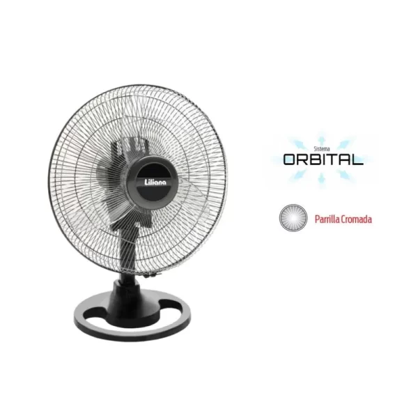 VENTILADOR DE MESA 16 LILIANA ORBITAL CROMADO
