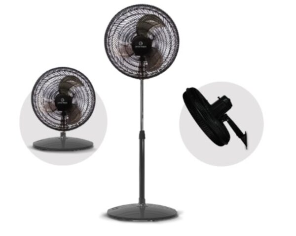 VENTILADOR  3 EN 1 18" 75W WHITENBLACK VPWB18M