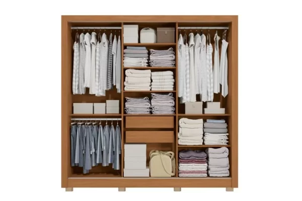 ROPERO KAPPESBERG 3 PTAS CORREDIZAS 223X220X53 CB01M570-NGFE - Imagen 2