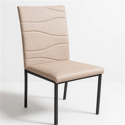 SILLA COMEDOR RIO X 6 CAÑO NEGRO/BEIGE DONNET