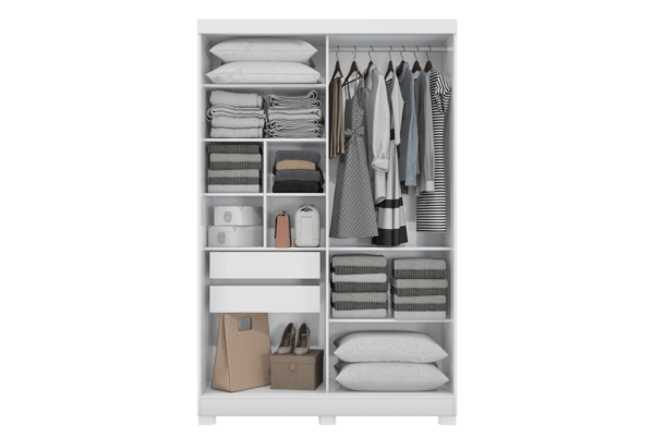 ROPERO KAPPESBERG 2 PTAS CORREDIZAS CB01N571BRNG - Imagen 2