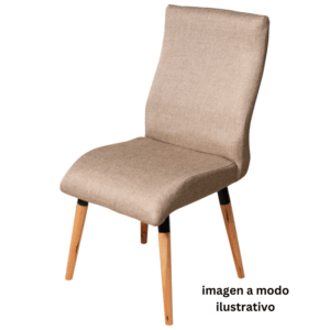 SILLA  COMEDOR  NOA  X 4  NEGRO/BEIGE DONNET