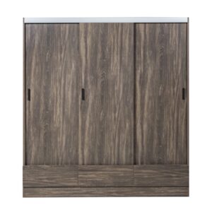 ROPERO TANA PLUS 3 PTAS CORREDIZA MOCCHA