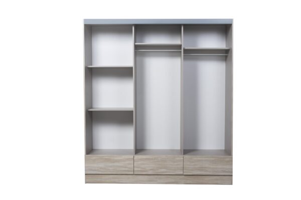 ROPERO TANA PLUS 3 PTAS CORREDIZA FRESNO BLANCO RICCHEZZE  34831628 - Imagen 3