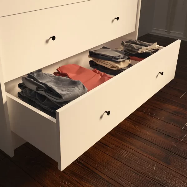 CHIFONIER COMODA MALAGA CM -102 BLANCA 1.00 X 83 X 45 CM - Imagen 2