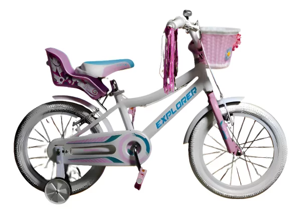 BICI ENRIQUE R16 EXPLORER AURORA ALUMINIO NENA BLANCA ( 130607)