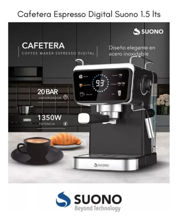 CAFETERA EXPRESSO SUONO DG 1.5 LTS C/CAPSULA HOG0202 - Imagen 3