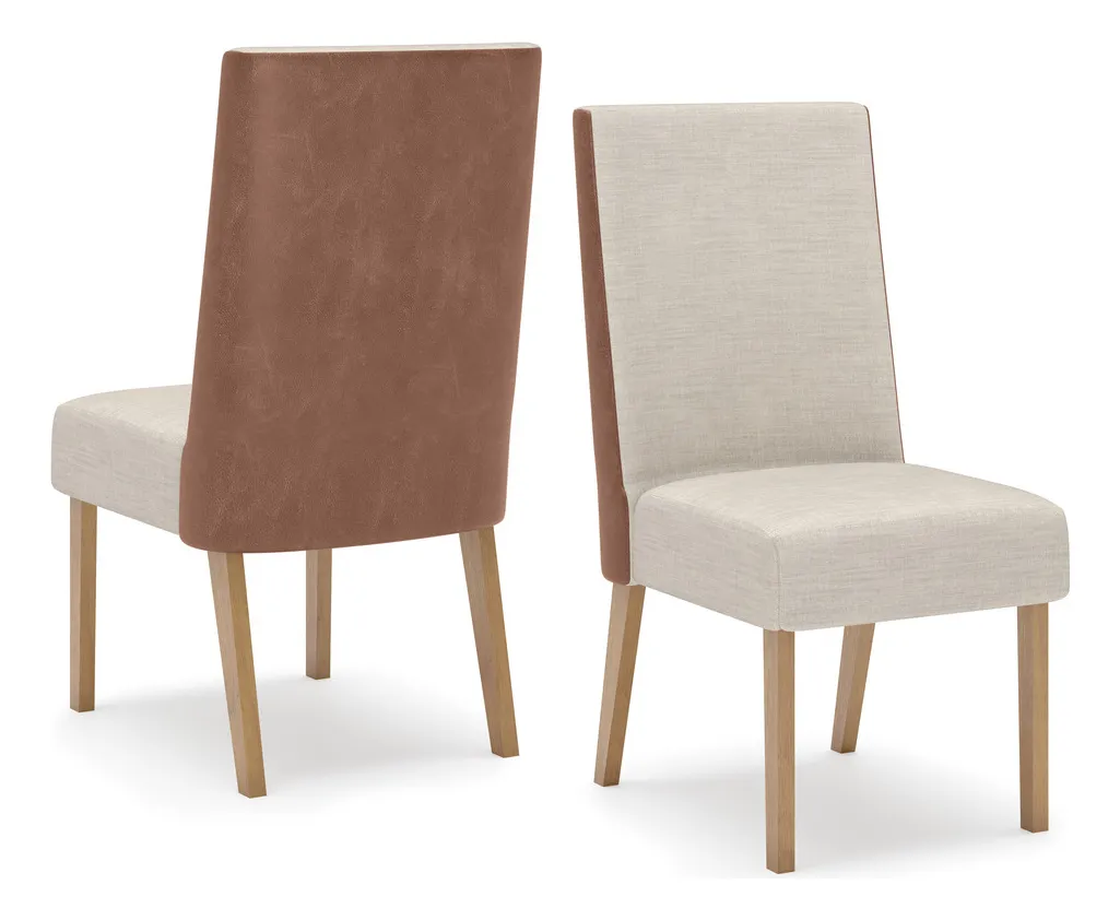 SILLA HENN ANNE X6 MOD 531 NATURE LINO IMPORTACION