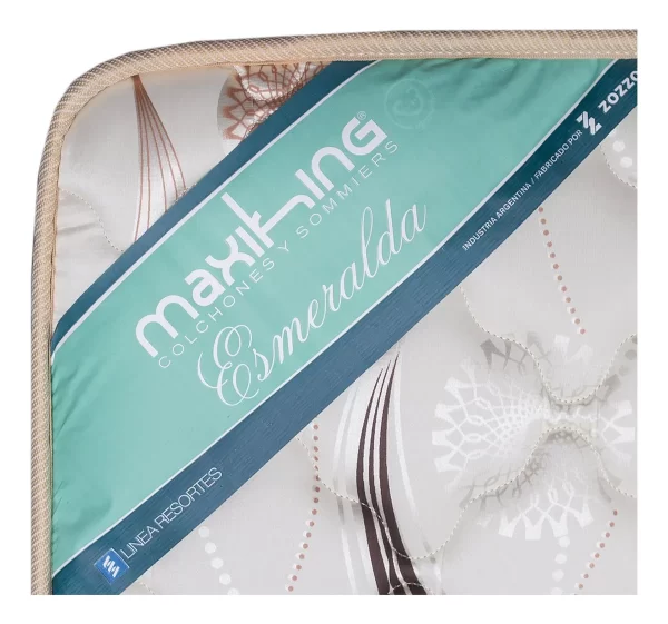 COLCHON MAXIKING 2 PZA RESORTE ESMERALDA  80 KG - Imagen 2