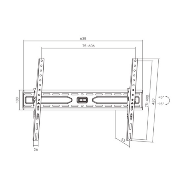 SOPORTE PARED LED ONEBOX OB-137 -37 A 86 - Imagen 2