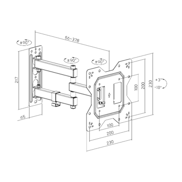 SOPORTE LED ONEBOX 23 A 43 OB-M24 - Imagen 5