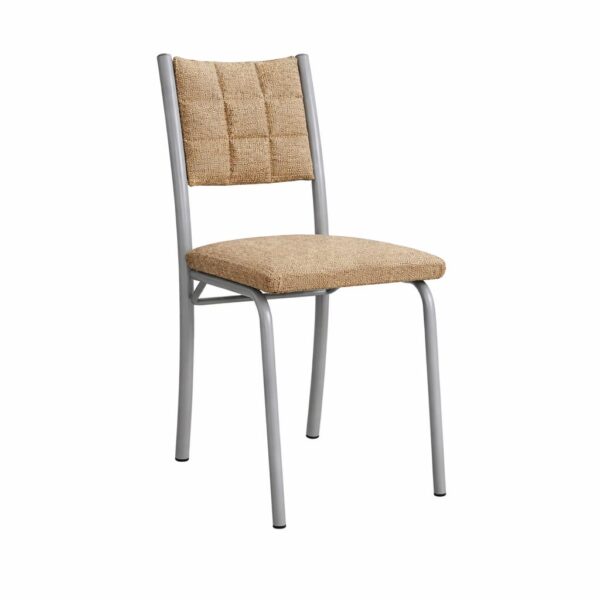 SILLA COMEDOR SIENA X 6 CAÑO GRIS ( DULCE DE LECHE ) DONNET