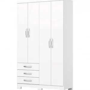 ROPERO HENN IMPOR CAJU 4PTA BLANCO DA-135-10