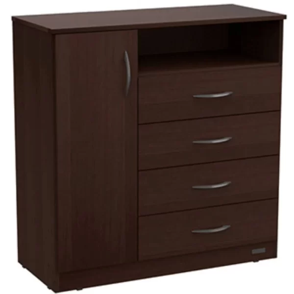 CHIFONIER 4 CAJ 1PTA LINEA EXPRESS WENGUE