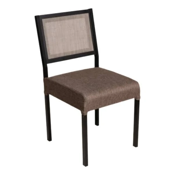 SILLA COMEDOR GRECIA X 6 NEGRO/ COBRE LINO DONNET