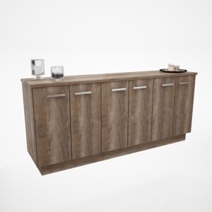 BAHIUT VAJILLERO DELOS 6 PTAS DL854 RNG ROBLE NEBRASCA GRIS