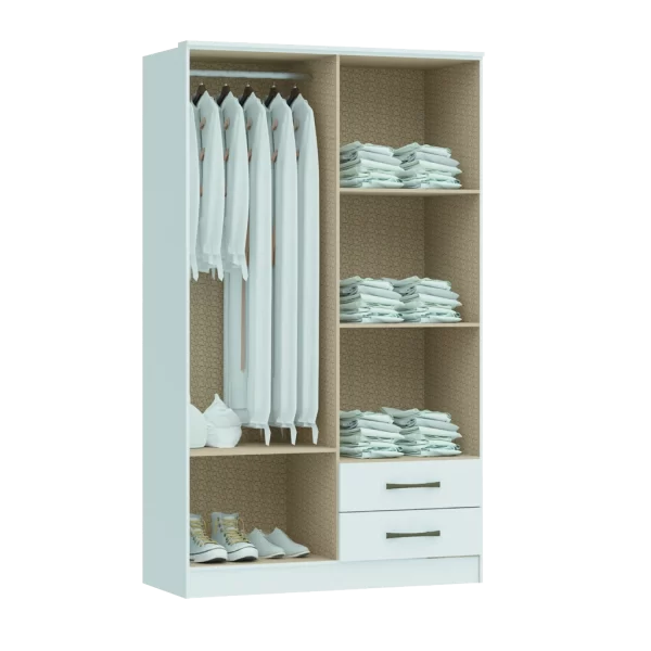 ROPERO DELOS TOQUIO 4 PTAS MOD 4400 BLANCO - Imagen 2