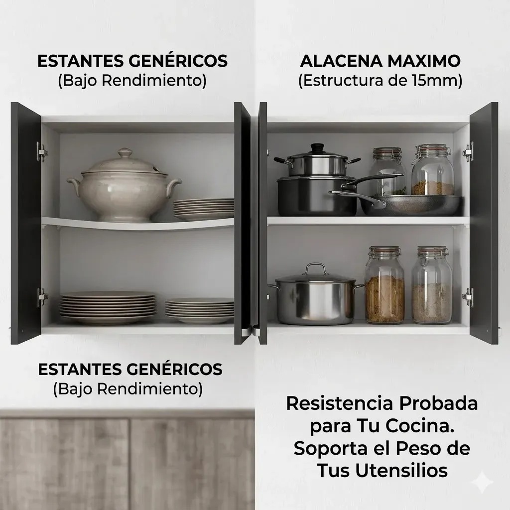 ALACENA 1.40 GRAFITO/BLANCO MATE MAXIMO 72155 - Imagen 3