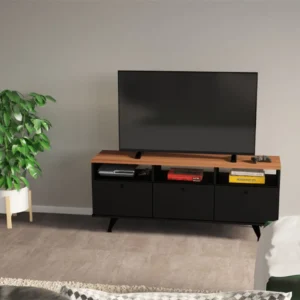 RACK DE TV MT-5000 NEGRO PARAISO  CENTRO ESTANT